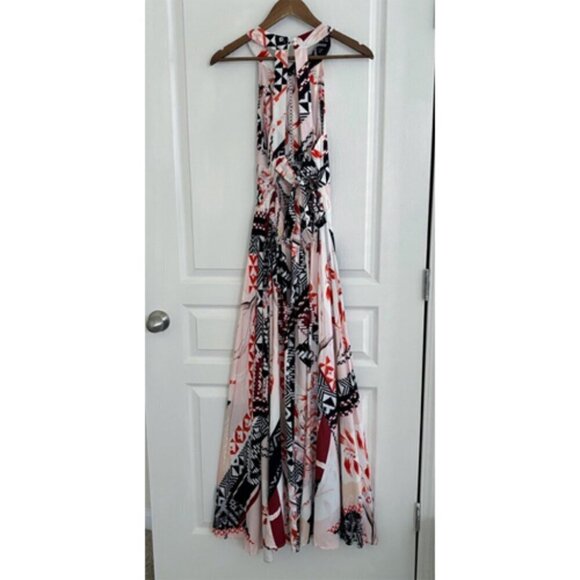 Abel the Label Gemini Backless Halter Maxi Dress Medium - Picture 5 of 9